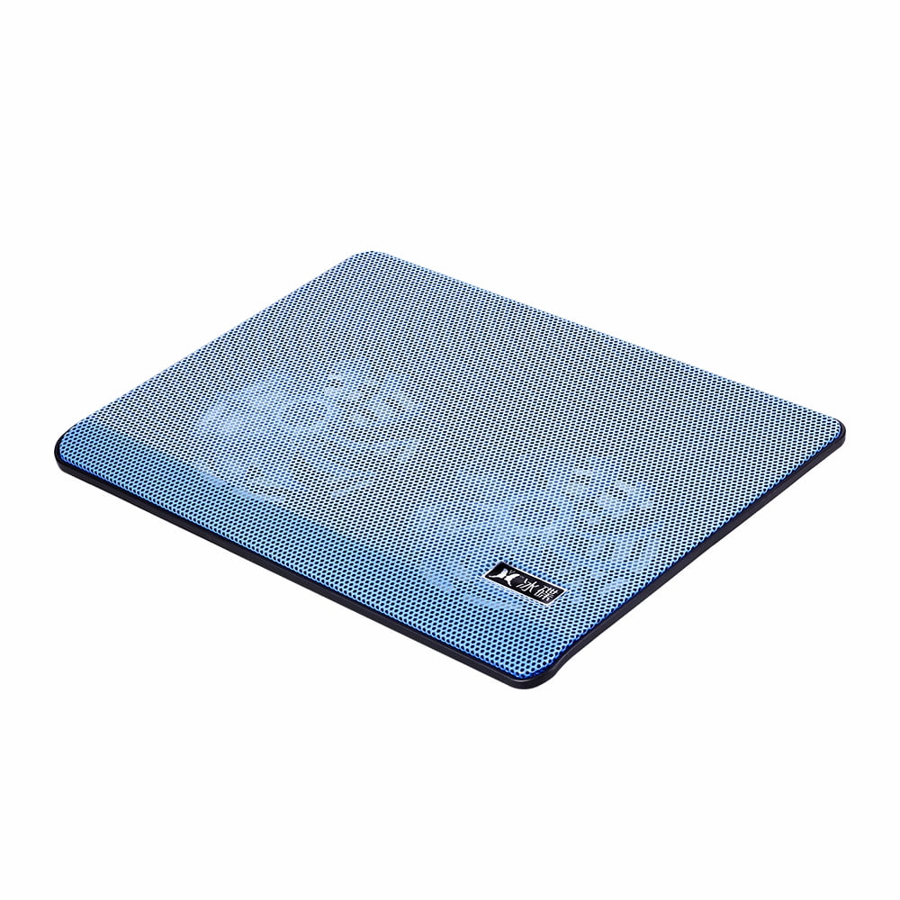 Laptop Cooling Pad: Double Fan High-performance Cooling, 2 USB Ports, Blue