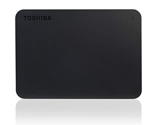 Toshiba Portable External Hard Drive, 2TB, USB 3.2, Black