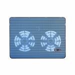 Laptop Cooling Pad: Double Fan High-performance Cooling, 2 USB Ports, Blue
