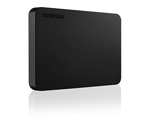 Toshiba Portable External Hard Drive, 2TB, USB 3.2, Black