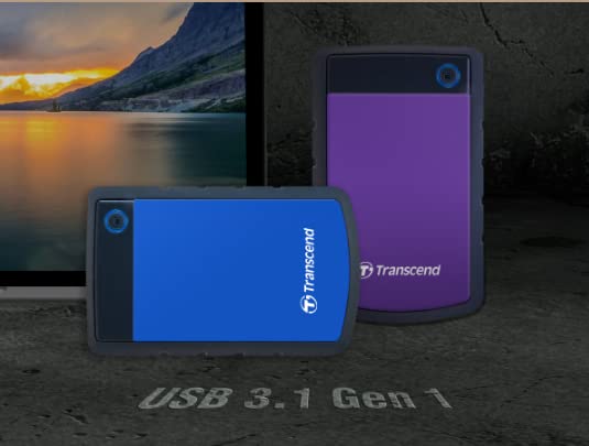 Transcend 4TB StoreJet 25H3B Rugged Gaming Laptop External Hard Drive