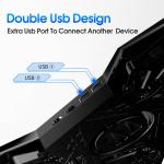 COOLCOLD Laptop Cooling Pad - Blue