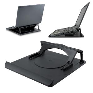 Adjustable Gaming Laptop Stand with Cooling and 360° Rotation