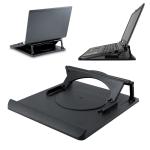 Adjustable Gaming Laptop Stand with Cooling and 360° Rotation