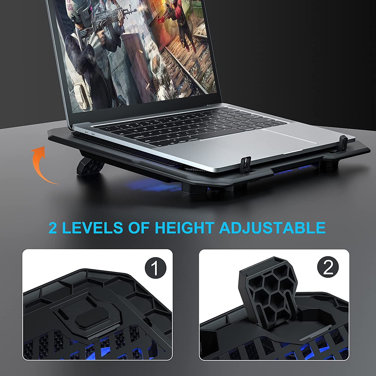 Ultra Slim Laptop Cooling Pad for 10-15.6" Laptops