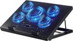 Silent Gaming Laptop Cooler Stand with 5 Fans (12-17")