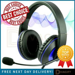 LED Gaming Headset with Mic for PC, Laptop, PS3/4/5, Xbox