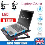 Ultra-Fast Gaming Laptop Cooler with 6 Fans
