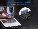 Silent Gaming Laptop Cooler Stand with 5 Fans (12-17")