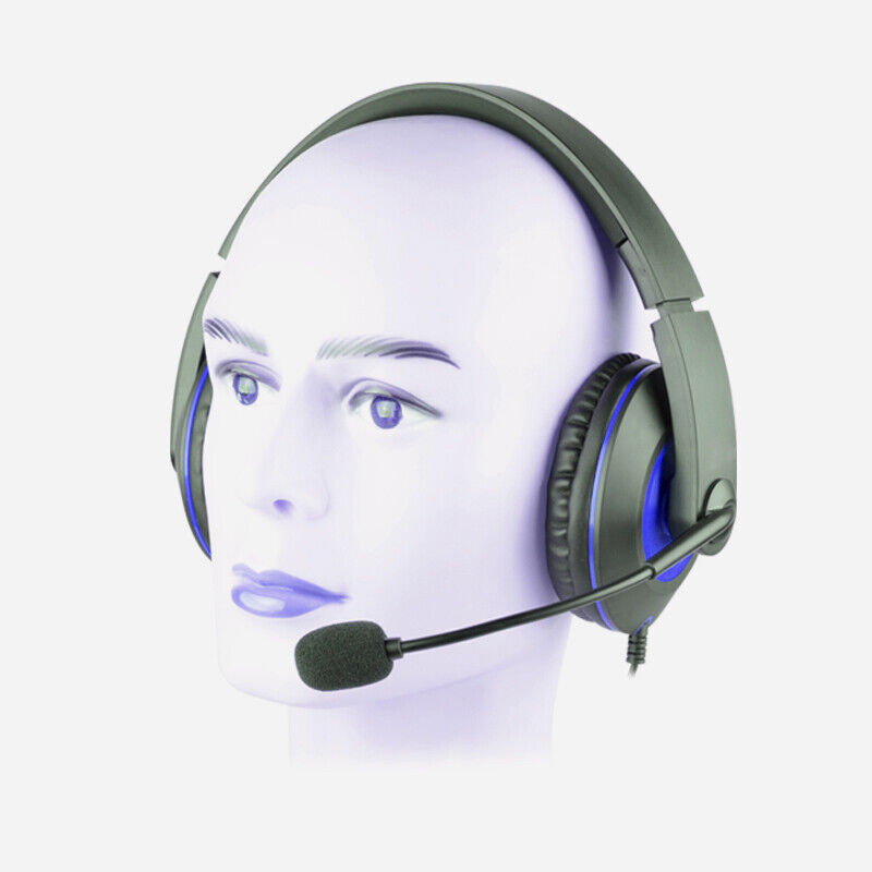 LED Gaming Headset with Mic for PC, Laptop, PS3/4/5, Xbox