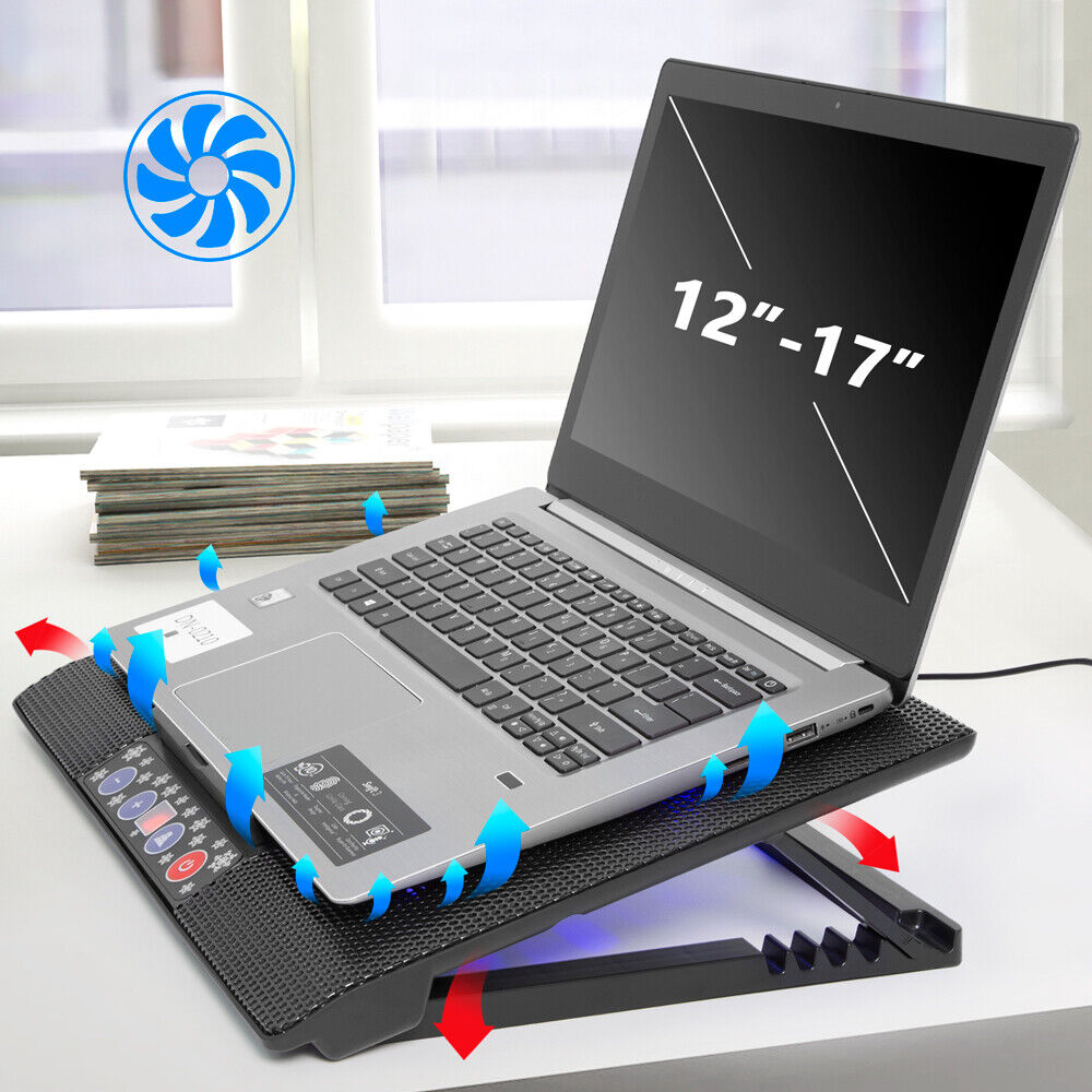 Ultra-Fast Gaming Laptop Cooler with 6 Fans