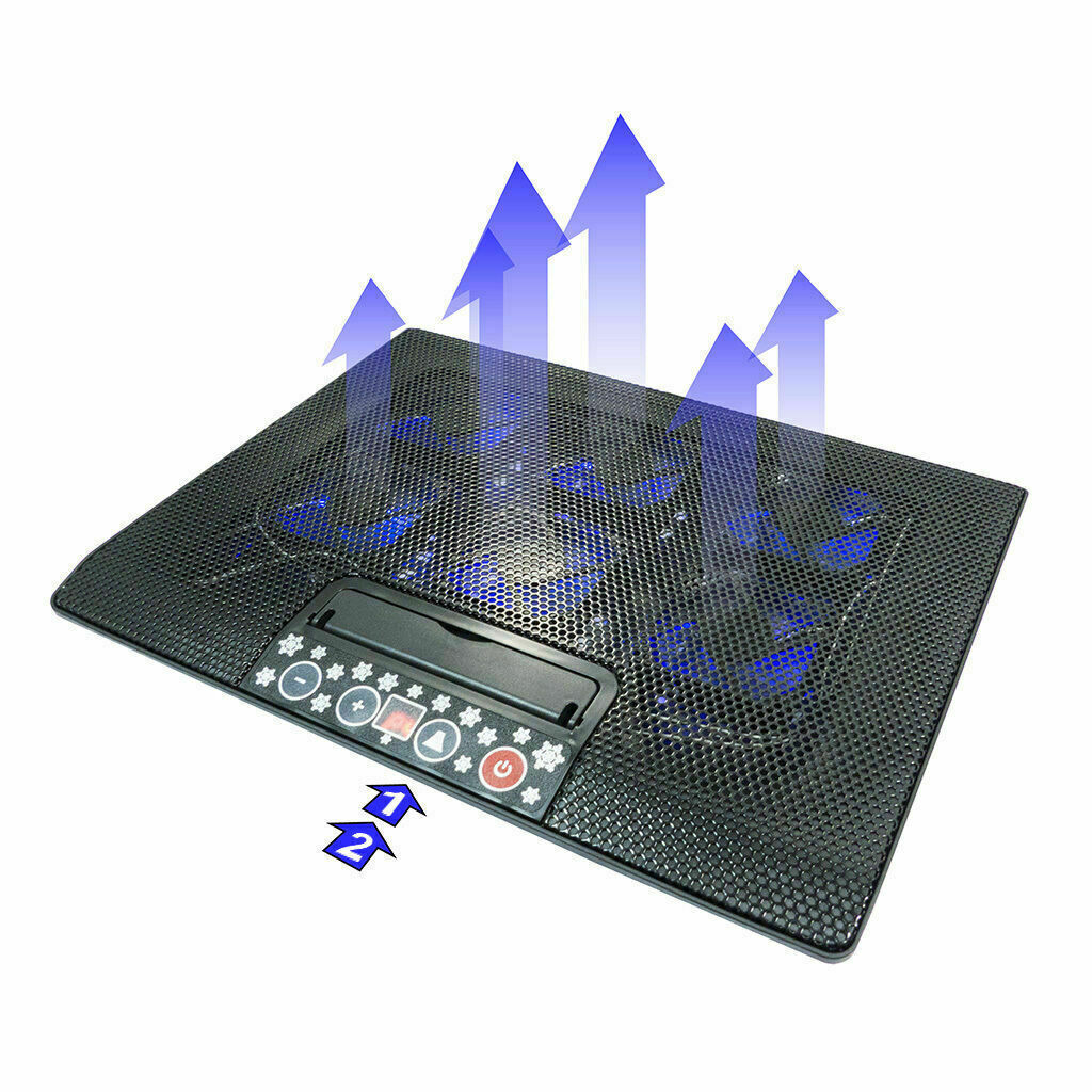 Powerful Cooling Mat Pad Stand for 12-17" Gaming Laptops
