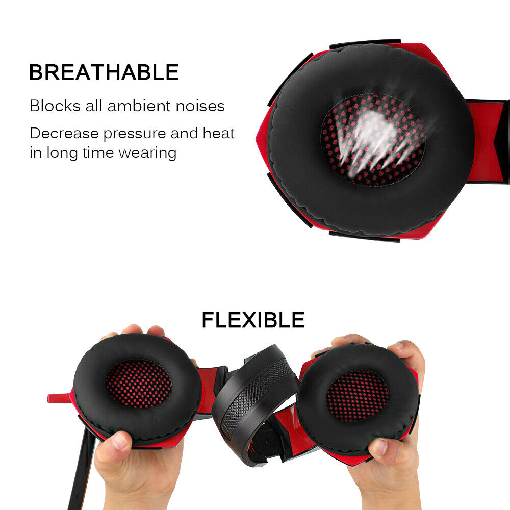 3.5mm Gaming Headphone with Mic for Xbox PS4 Laptop