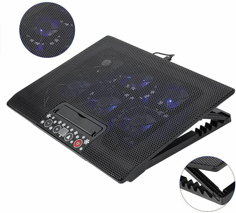 Powerful Cooling Mat Pad Stand for 12-17" Gaming Laptops