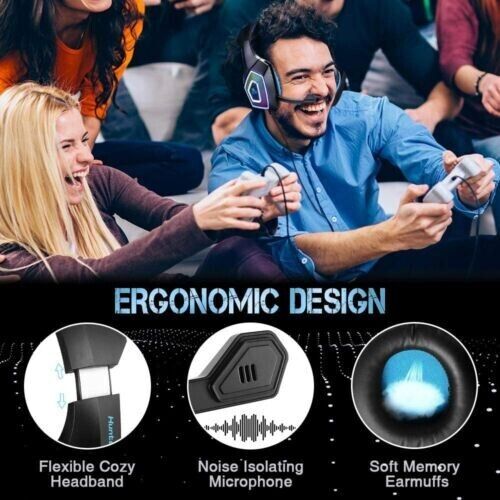 Immersive RGB Gaming Headset with 3.5mm Surround Sound