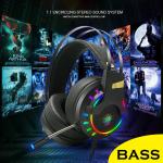 LED Gaming Headset with Mic for PC Laptop PS4 PS5 Xbox