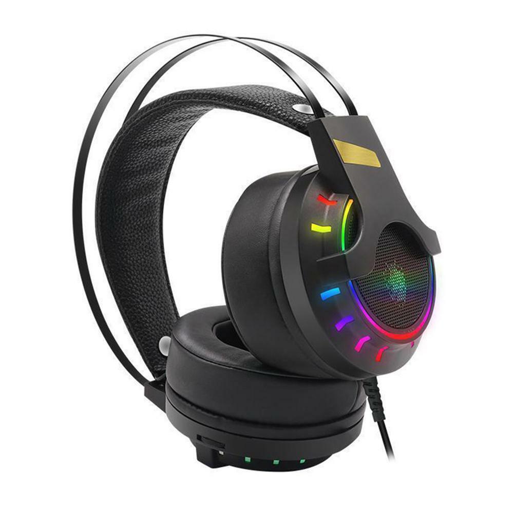 LED Gaming Headset with Mic for PC Laptop PS4 PS5 Xbox