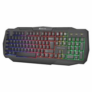 Xtrike UK Gaming Keyboard with Rainbow LED Backlit