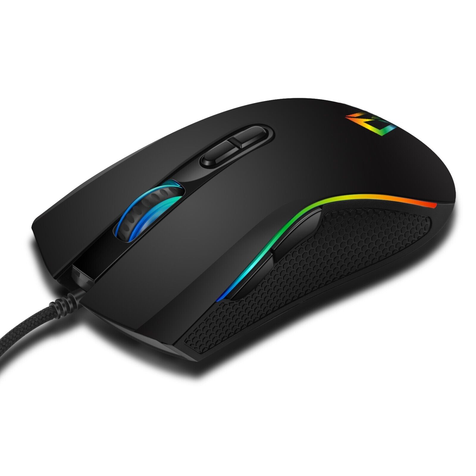 RGB LED Light USB Wired Gaming Laptop Mouse
