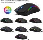 RGB LED Light USB Wired Gaming Laptop Mouse
