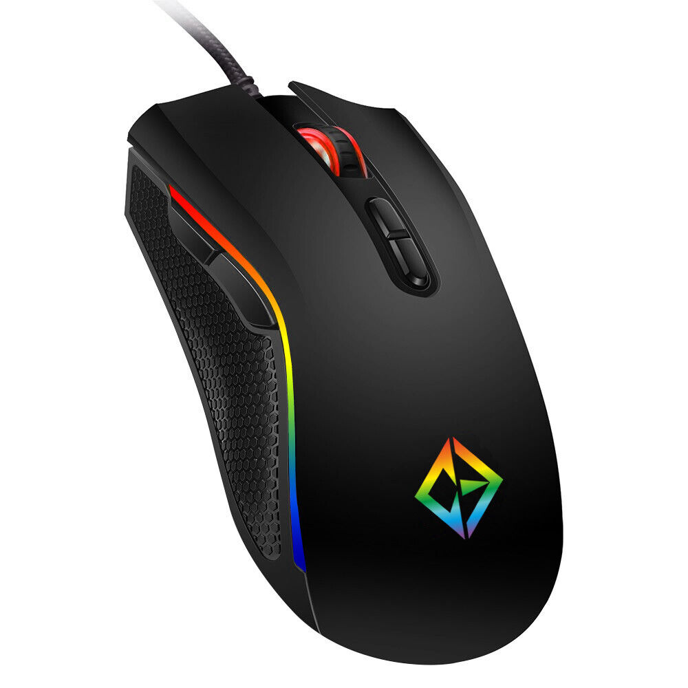 RGB LED 7 Button Gaming Mouse for PC Laptop