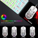 KUIYN 383 Ultralight RGB Gaming Mouse (White)