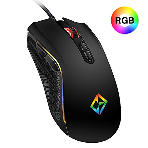 RGB Backlit Combrite Gaming Mouse, USB Wired