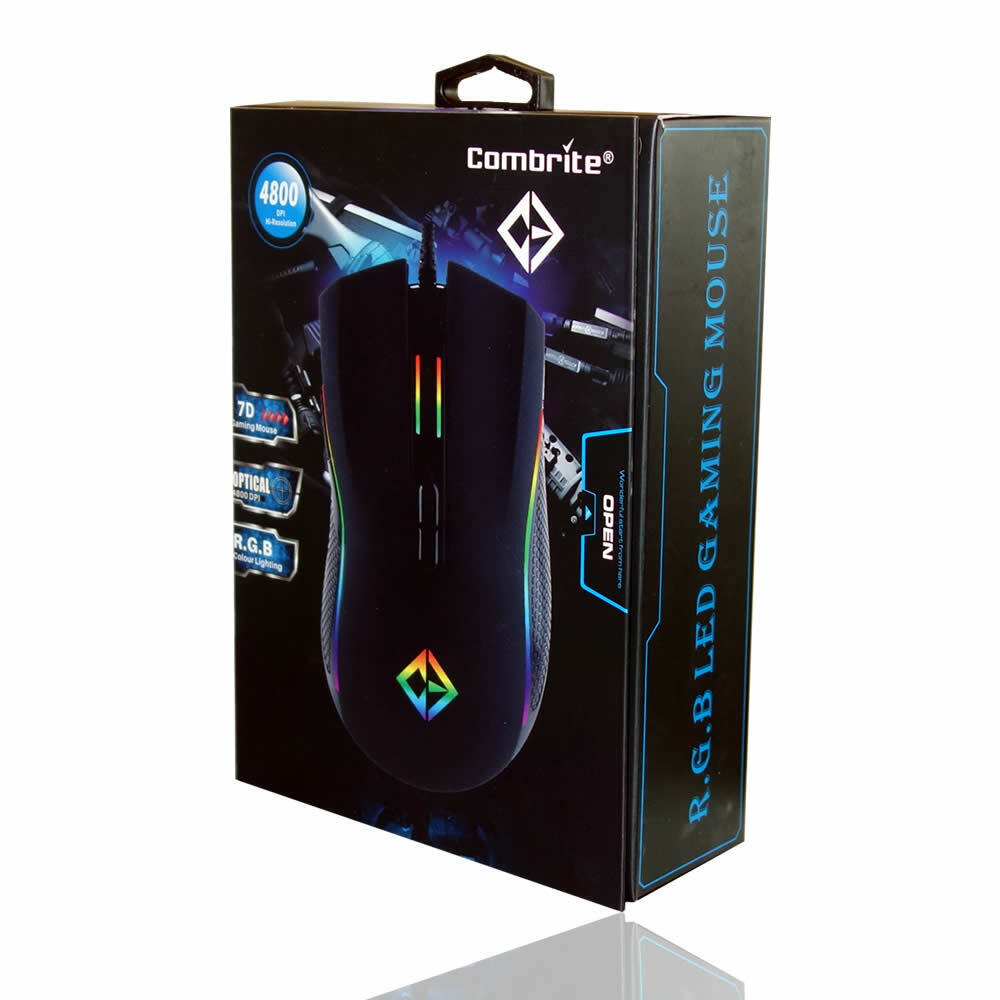 RGB LED 7 Button Gaming Mouse for PC Laptop