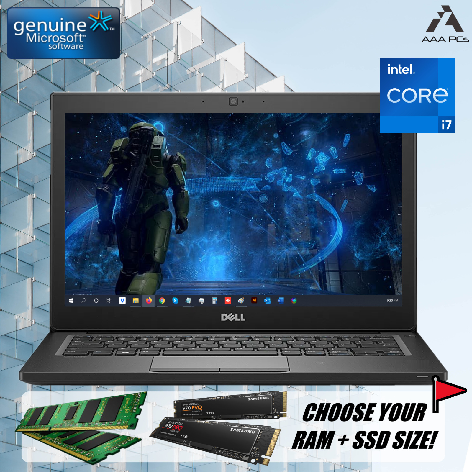 Dell Latitude Laptop Intel Core i7 4.2GHz Light Gaming Business 32GB RAM 2TB SSD