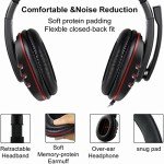 Wired Gaming Headset with Mic for PS4 & Xbox