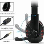 Wired Gaming Headset with Mic for PS4 & Xbox