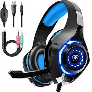 Deep Bass Gaming Headset with Noise Cancelling Mic
