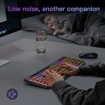 TECURS Wireless RGB Gaming Keyboard - Ergonomic & Waterproof