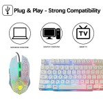 Rainbow LED Gaming Keyboard and Mouse Set