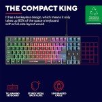 Trust Gaming TKL RGB Keyboard - Compact & Stylish