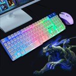 Rainbow LED Gaming Keyboard and Mouse Set