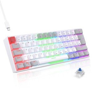 TECURS 60% Mechanical Gaming Keyboard - LED Backlit