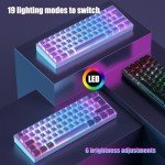 TECURS 60% Mechanical Gaming Keyboard - LED Backlit