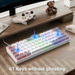 TECURS 60% Mechanical Gaming Keyboard - LED Backlit
