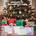 TECURS 60% Mechanical Gaming Keyboard - LED Backlit