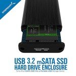SABRENT USB 3.2 mSATA SSD Enclosure Adapter