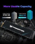 Acer Predator GM7 2TB PCIe Gen 4 SSD