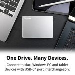 Toshiba 2TB Portable External Hard Drive - Silver