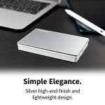 Toshiba 2TB Portable External Hard Drive - Silver