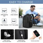 50L Water-Resistant Gaming Laptop Backpack with USB