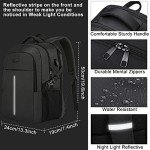 50L Water-Resistant Gaming Laptop Backpack with USB