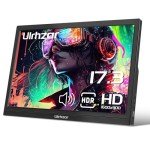 Ulrhzar 17.3" Portable Gaming Monitor with Speakers