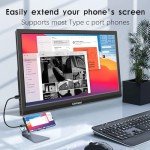 Ulrhzar 17.3" Portable Gaming Monitor with Speakers