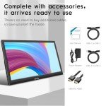 Ulrhzar 17.3" Portable Gaming Monitor with Speakers