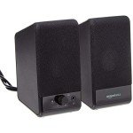 Amazon Basics USB-Powered Desktop Speakers - Black